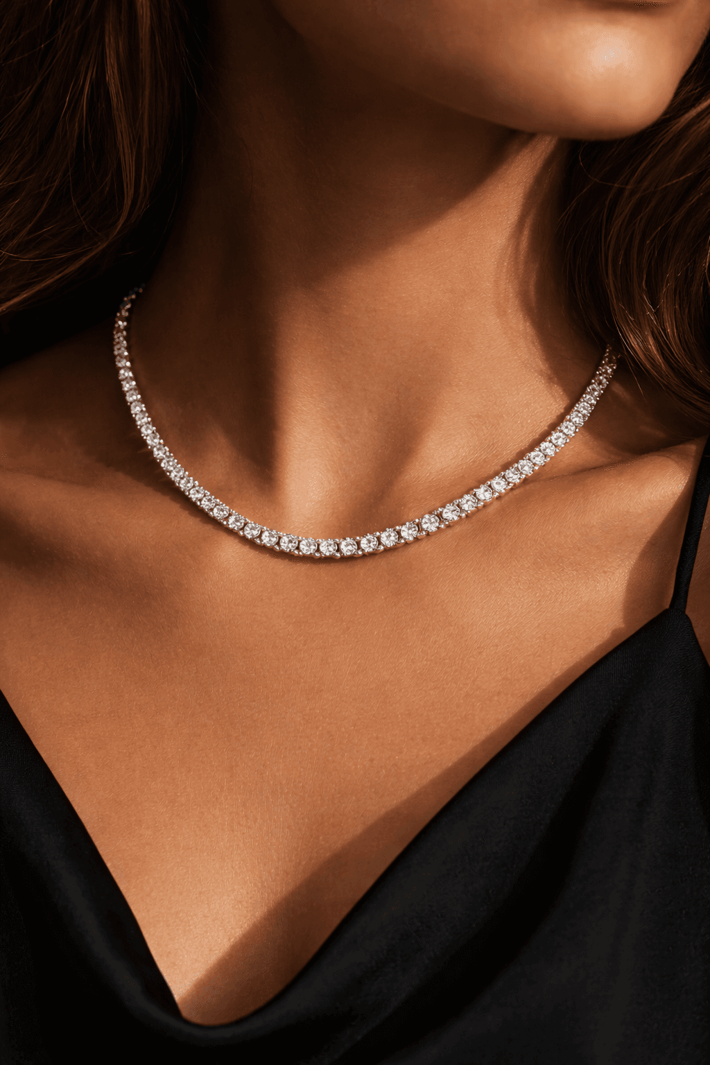 The case for lab diamonds — necklace in 18k gold